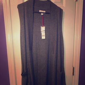 Sweater vest cardigan